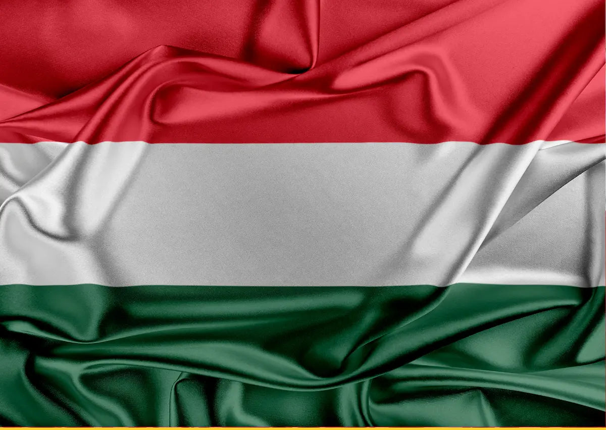 Offizielle ungarische Flagge in den Landesfarben Rot, Weiß und Grün – Digitale Vignette Ungarn (E-Matrica) im Express-Verfahren auf mautbox24.com registrieren.